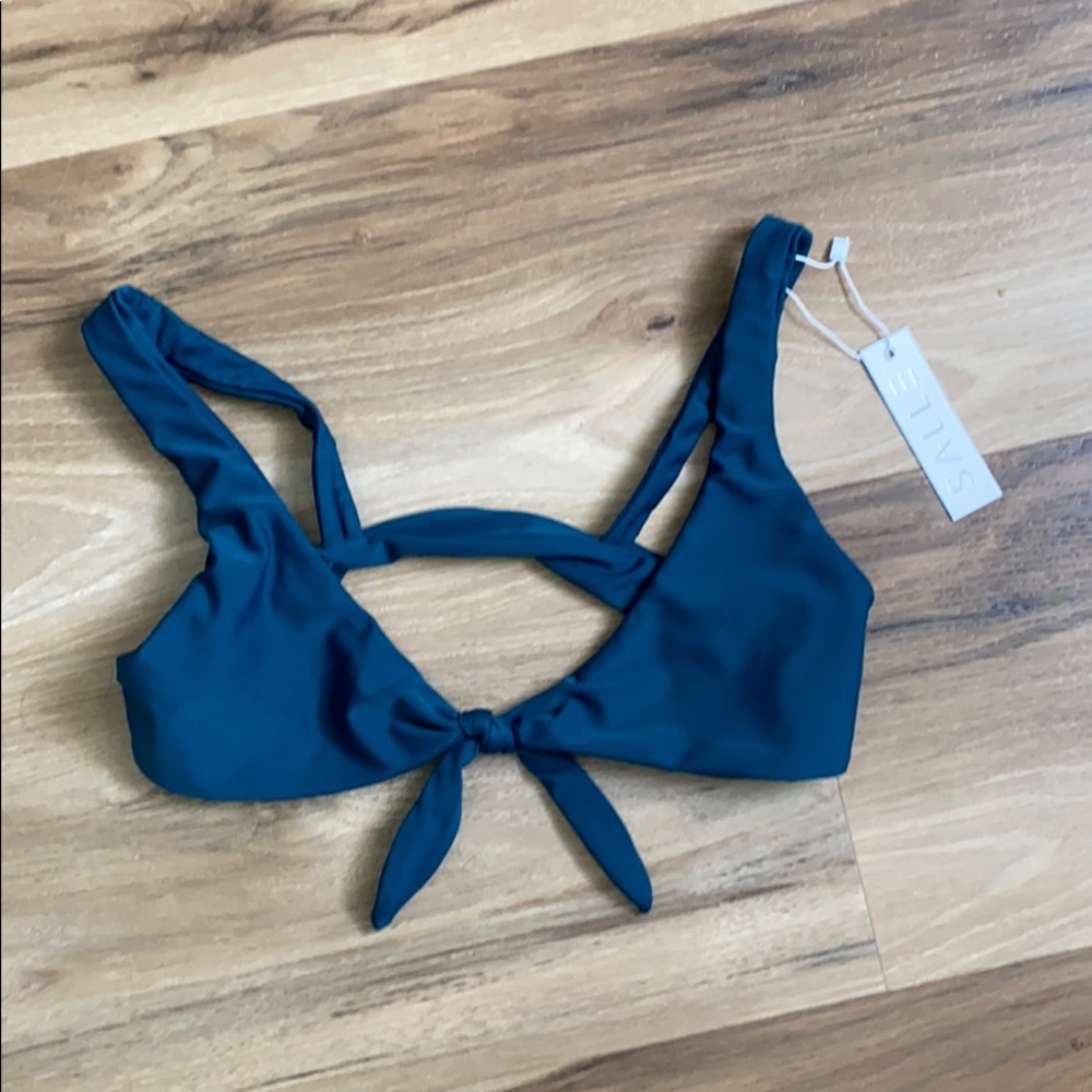 *NEW* Teal Tie-Knot SALLE Designer Bikini Top